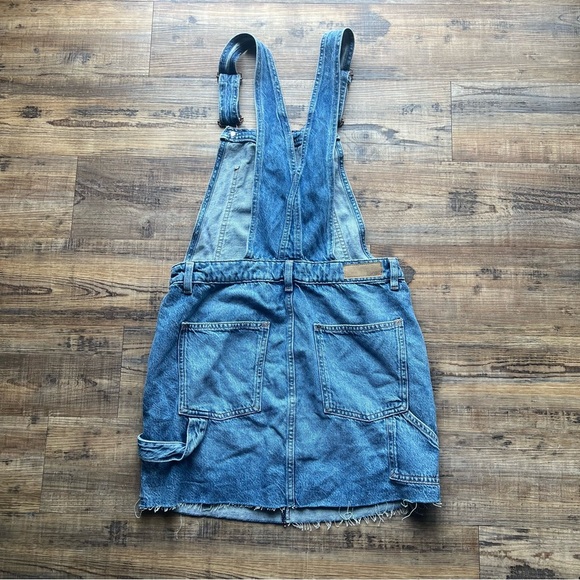 Esprit Womens 100% Cotton Denim Skirt Overalls Size Large NWT - Picture 6 of 8